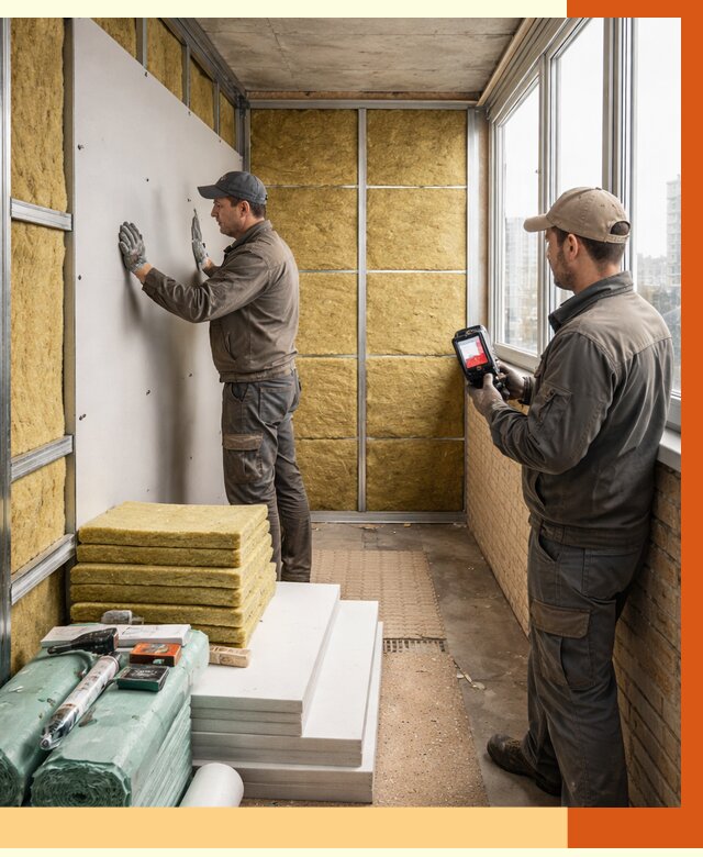 Утепление балкона в Урюпинске от 4635 руб. под ключ | ТепломастерРюп