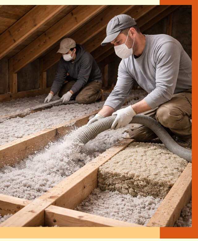 Заполнение полостей чердачного перекрытия в Урюпинске от 4635 руб. | ТепломастерРюп